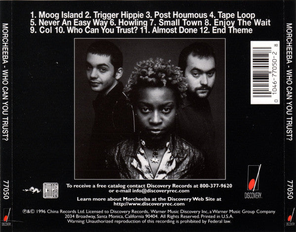 Morcheeba : Who Can You Trust? (CD, Album, SRC)