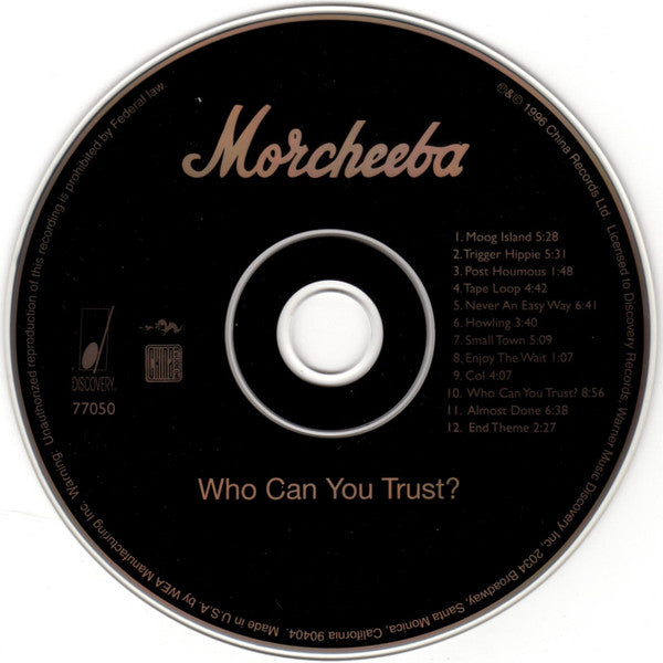 Morcheeba : Who Can You Trust? (CD, Album, SRC)