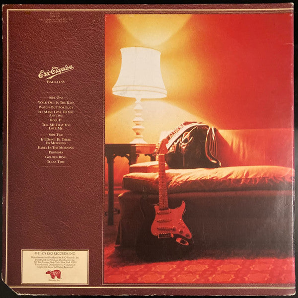 Eric Clapton : Backless (LP, Album, Spe)