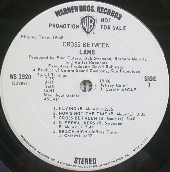 Lamb (6) : Cross Between (LP, Album, Promo)