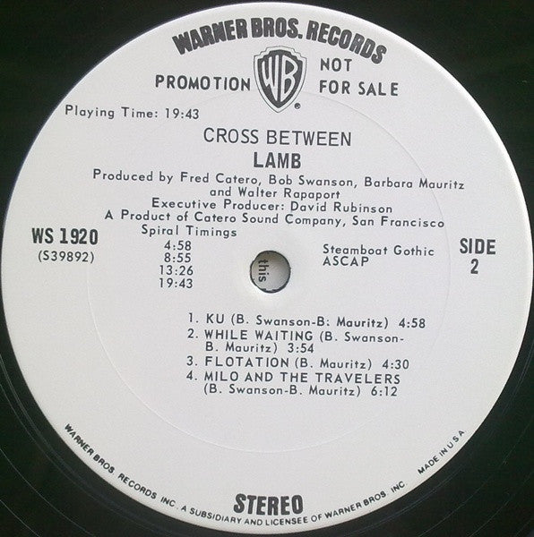 Lamb (6) : Cross Between (LP, Album, Promo)