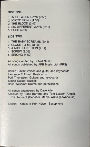 The Cure : The Head On The Door (Cass, Album, SR,)