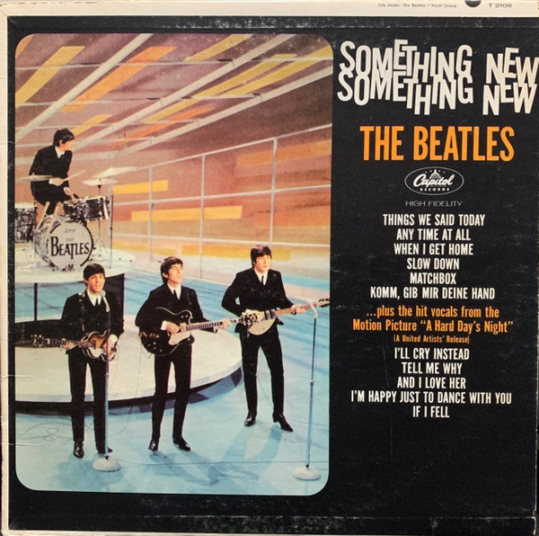 The Beatles : Something New (LP, Album, Mono, RP, Pin)