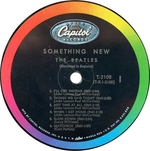 The Beatles : Something New (LP, Album, Mono, RP, Pin)