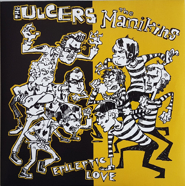 The Manikins / The Ulcers : Epileptic Love (7", Ltd, Num)