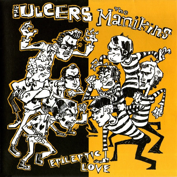 The Manikins / The Ulcers : Epileptic Love (7", Ltd, Num)