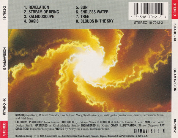 Kitaro : Ki (CD, Album, RE)