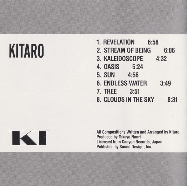 Kitaro : Ki (CD, Album, RE)