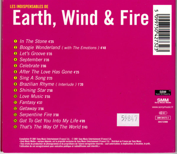 Earth, Wind & Fire : Les Indispensable De Earth, Wind & Fire (CD, Comp, RM, SBM)