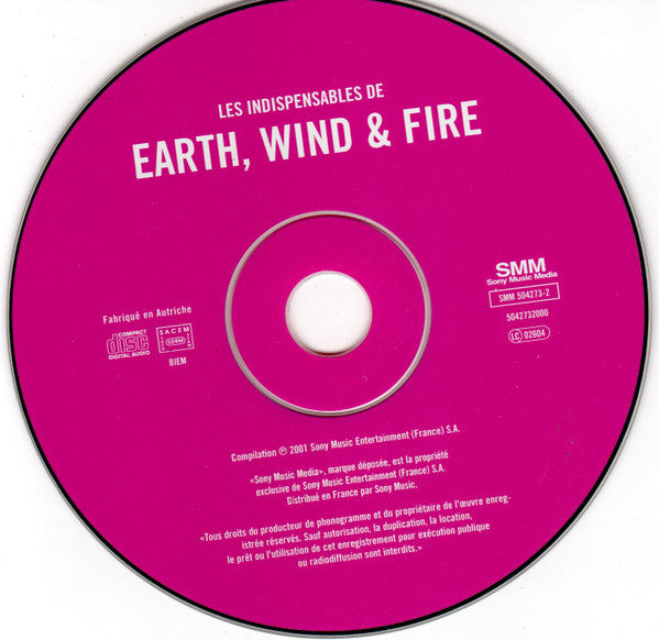Earth, Wind & Fire : Les Indispensable De Earth, Wind & Fire (CD, Comp, RM, SBM)
