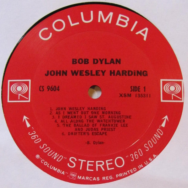 Bob Dylan : John Wesley Harding (LP, Album, Ter)