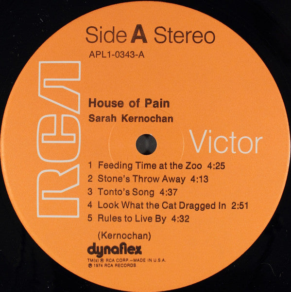 Sarah Kernochan : House Of Pain (LP, Album, Gat)