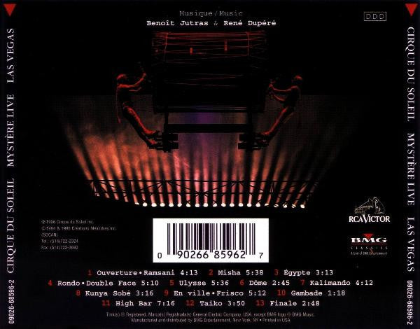 Cirque Du Soleil : Mystère - Live À / In Las Vegas (CD, Album)