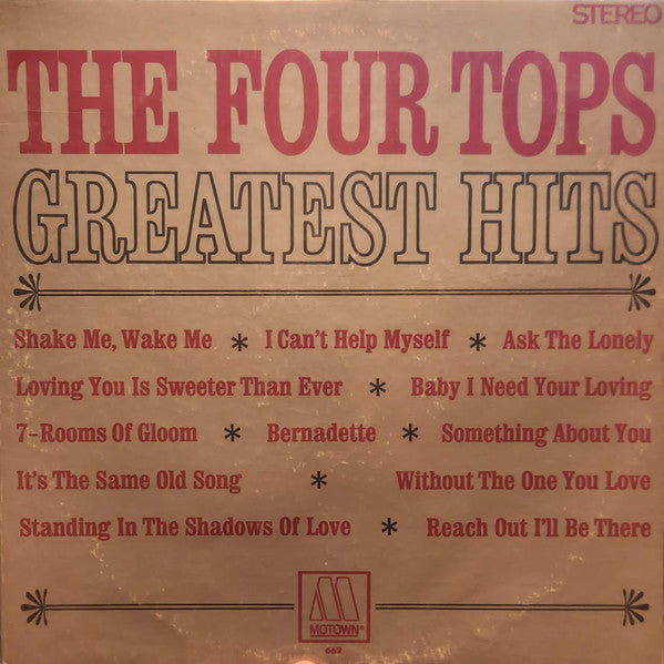 Four Tops : Four Tops Greatest Hits (LP, Comp)