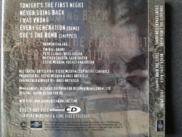 Unamerican (2) : Unamerican (CD, Enh, Promo)