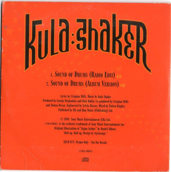Kula Shaker : Sound Of Drums (CD, Single, Promo)
