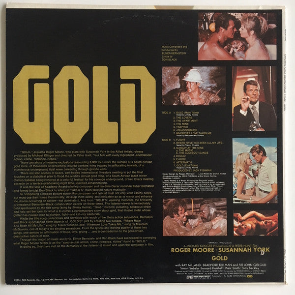 Elmer Bernstein : Gold (Original Motion Picture Soundtrack) (LP, Album)