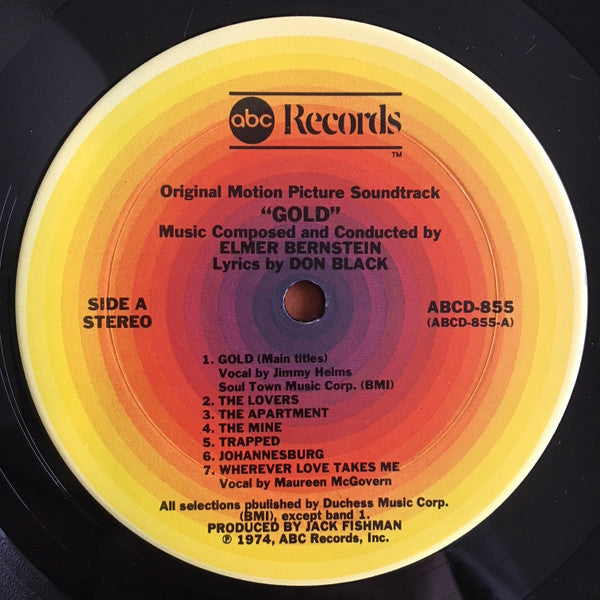 Elmer Bernstein : Gold (Original Motion Picture Soundtrack) (LP, Album)
