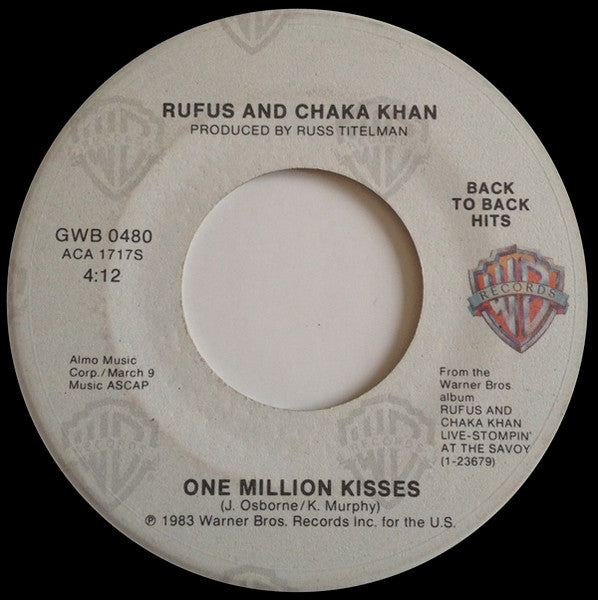 Rufus & Chaka Khan : One Million Kisses / Ain't Nobody (7", Single)
