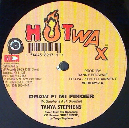 Tanya Stephens : Draw Fi Mi Finger (12")