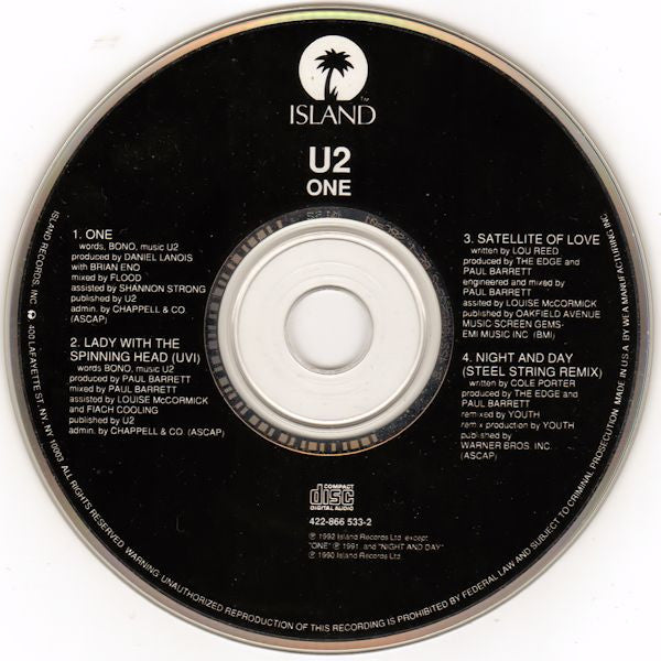 U2 : One (CD, Single)