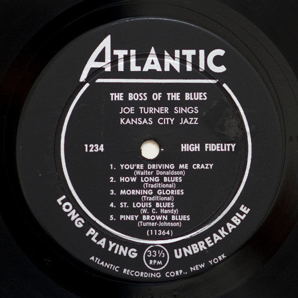 Big Joe Turner : The Boss Of The Blues Sings Kansas City Jazz (LP, Album, Mono)