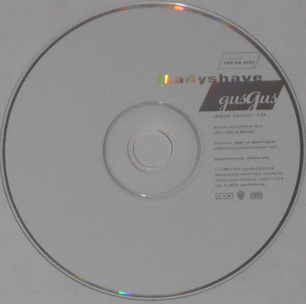 Gusgus : Ladyshave (CD, Single, Promo)