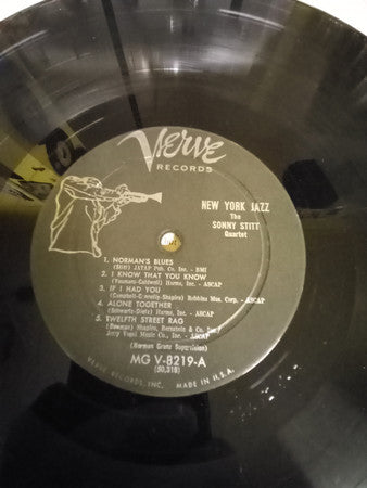 Sonny Stitt Quartet : New York Jazz (LP, Album, Mono)