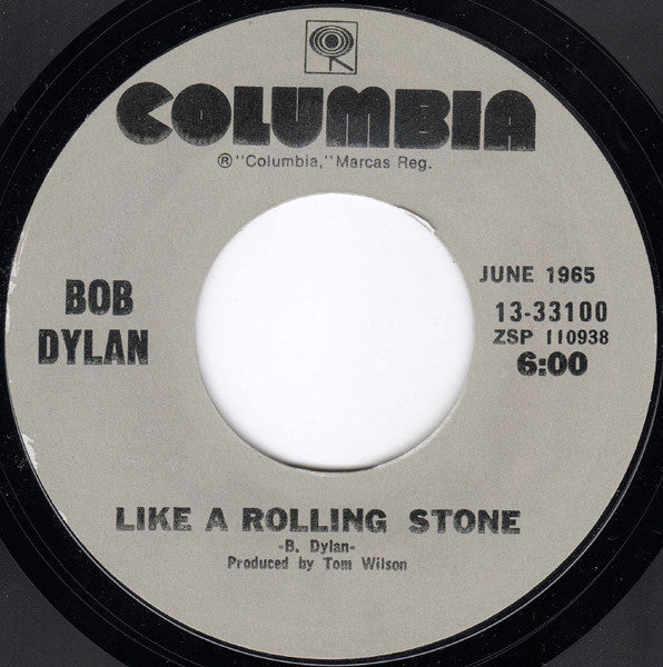 Bob Dylan : Rainy Day Women #12 & 35 / Like A Rolling Stone (7", Single, Mono, RE, Pit)