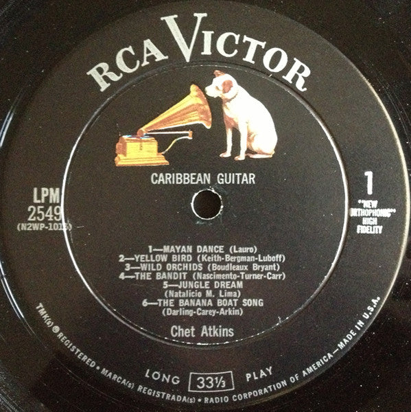 Chet Atkins : Caribbean Guitar (LP, Album, Mono)