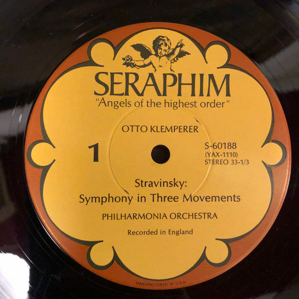 Igor Stravinsky - Otto Klemperer, Philharmonia Orchestra : Symphony In Three Movements & Pulcinella Suite (LP)