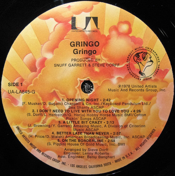 The Gringos (4) : Gringo (LP, Album)