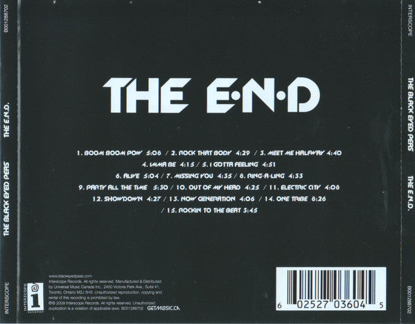 Black Eyed Peas : The E.N.D (CD, Album)