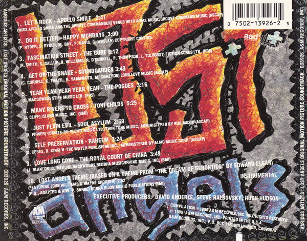 Various : Lost Angels Original Motion Picture Soundtrack (CD, Album, Comp)