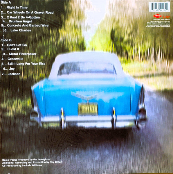 Lucinda Williams : Car Wheels On A Gravel Road (LP, Album, Ltd, RE, Blu)