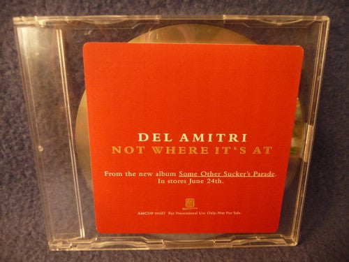 Del Amitri : Not Where It's At (CD, Single, Promo)