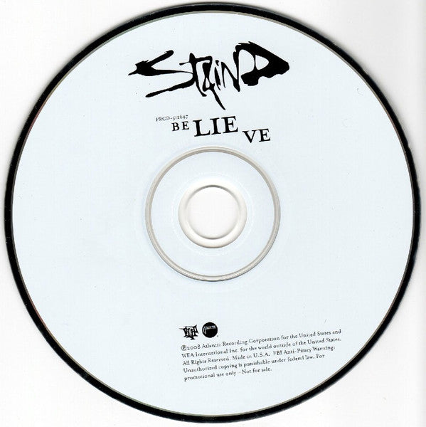 Staind : Believe (CD, Single, Promo)
