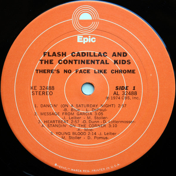 Flash Cadillac & The Continental Kids : There's No Face Like Chrome (LP, Album, San)