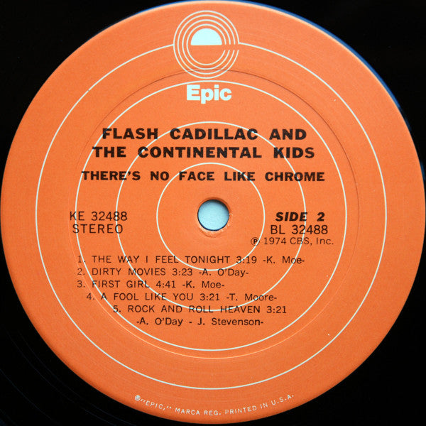 Flash Cadillac & The Continental Kids : There's No Face Like Chrome (LP, Album, San)