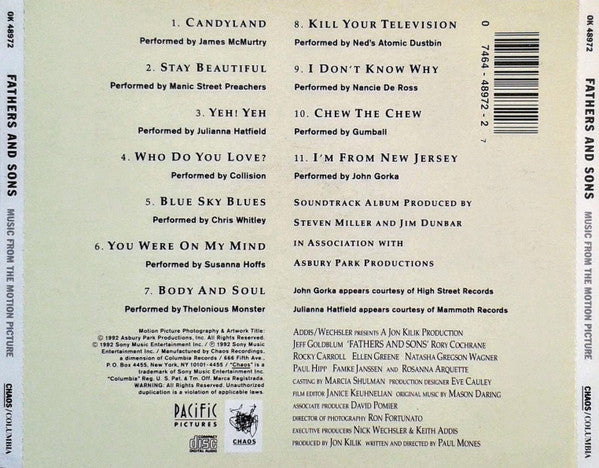 Various : Fathers And Sons (Music From The Motion Picture) (CD, Comp)
