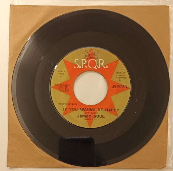Jimmy Soul : If You Wanna Be Happy / Don't Release Me (7", Single, Promo)