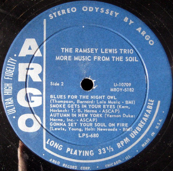 The Ramsey Lewis Trio : More Music From The Soil (LP, Album)