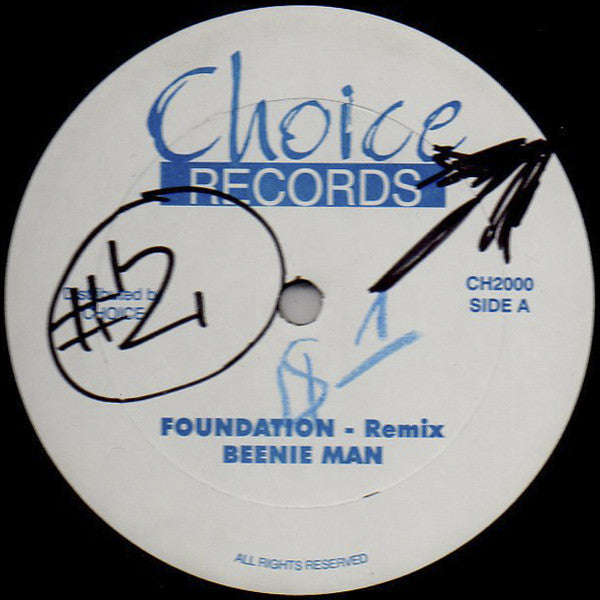 Beenie Man : Foundation (Remix) (12", Unofficial)