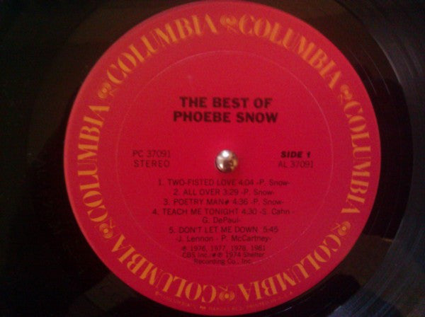 Phoebe Snow : The Best Of Phoebe Snow (LP, Comp, RE, Car)
