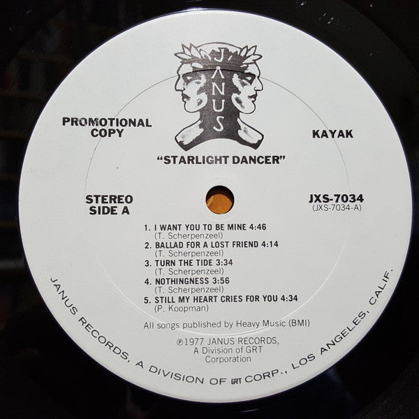 Kayak : Starlight Dancer (LP, Comp, Promo)