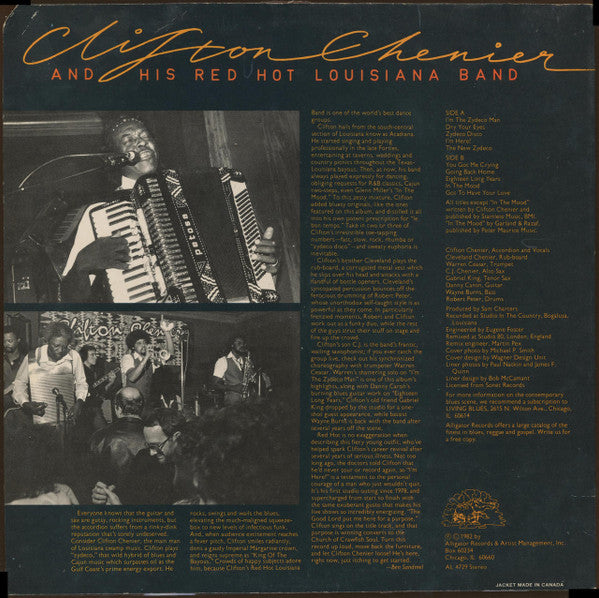 Clifton Chenier And His Red Hot Louisiana Band : I'm Here! (LP, Album)