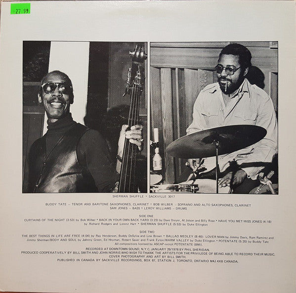 Buddy Tate · Bob Wilber : Sherman Shuffle (LP, Album)