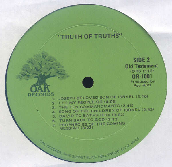 Various : Truth Of Truths (2xLP, San)