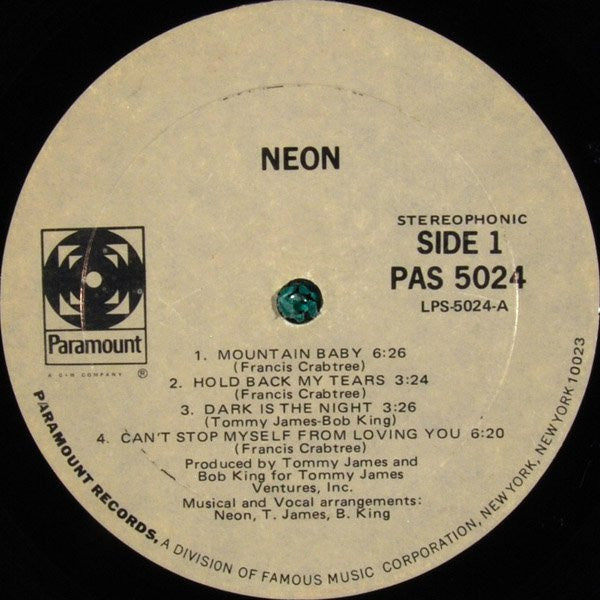 Neon (35) : Neon (LP, Album, Uni)