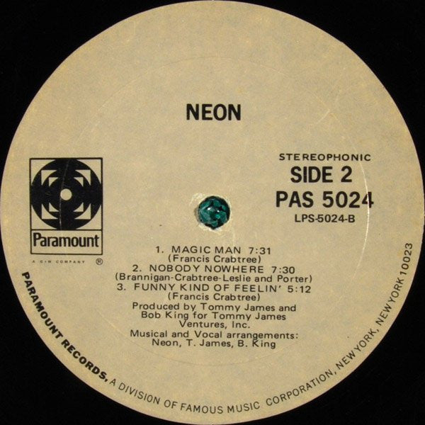 Neon (35) : Neon (LP, Album, Uni)